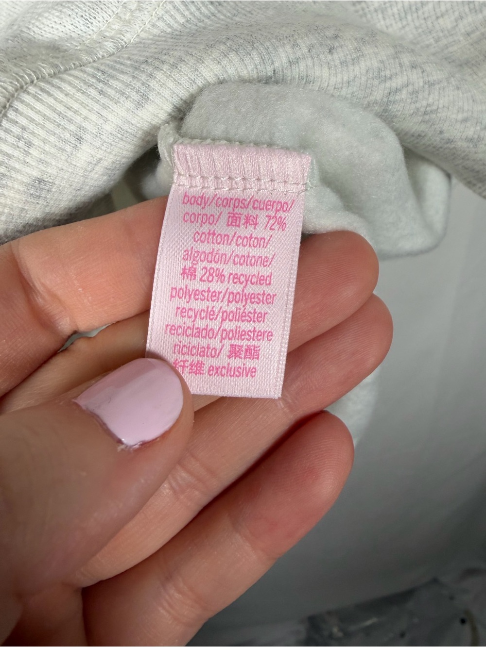 LoveShackFancy x VS Pink Oversized Crew Neck Sweatshirt Dress - Picture 5 of 8